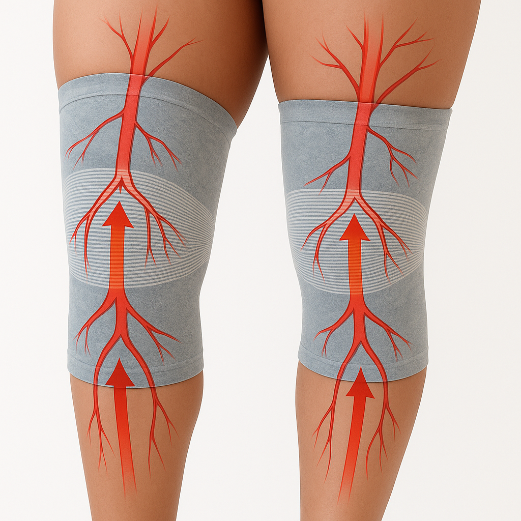 Genouillère de compression en bambou